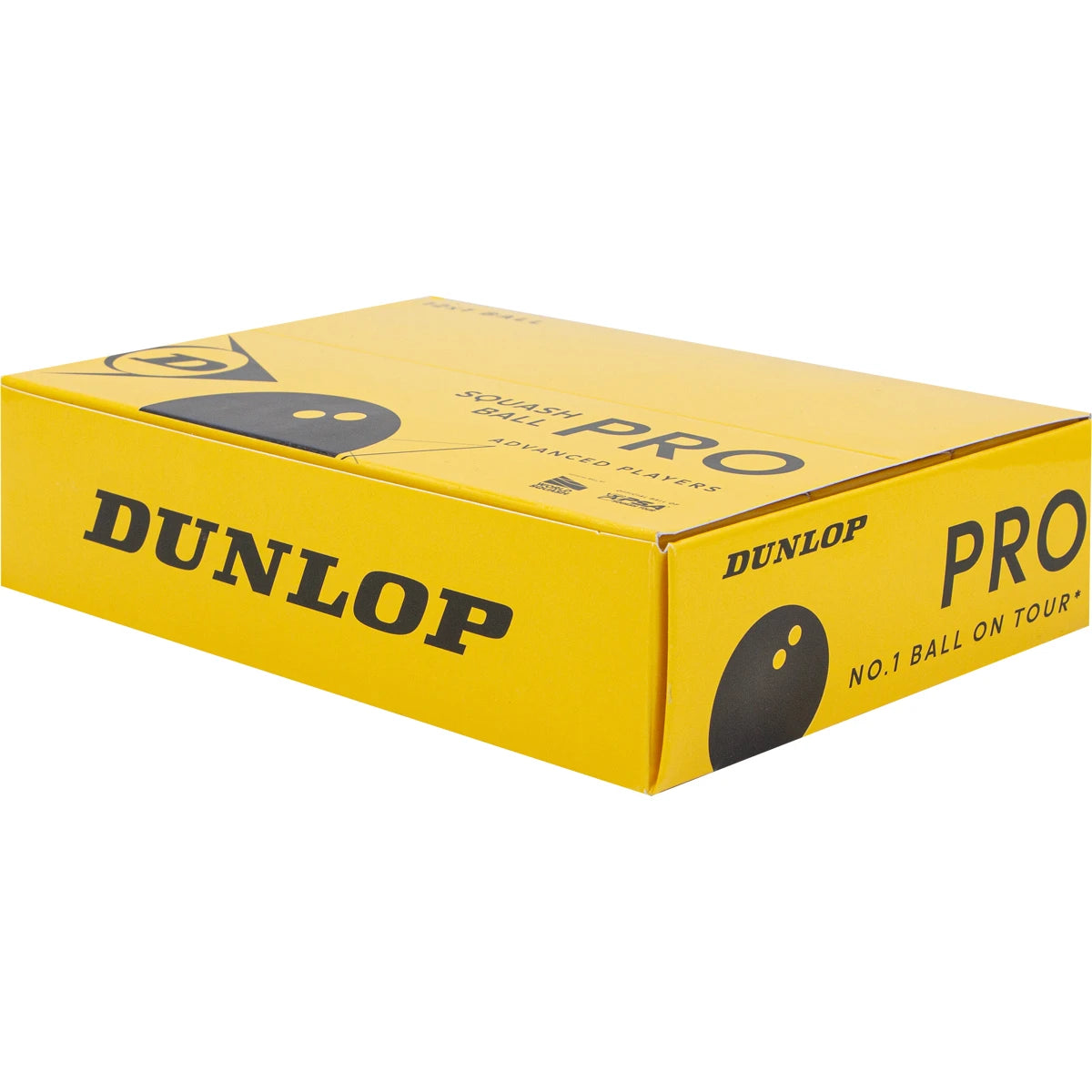 Balles Squash Dunlop Pro (Double Point Jaune X12)