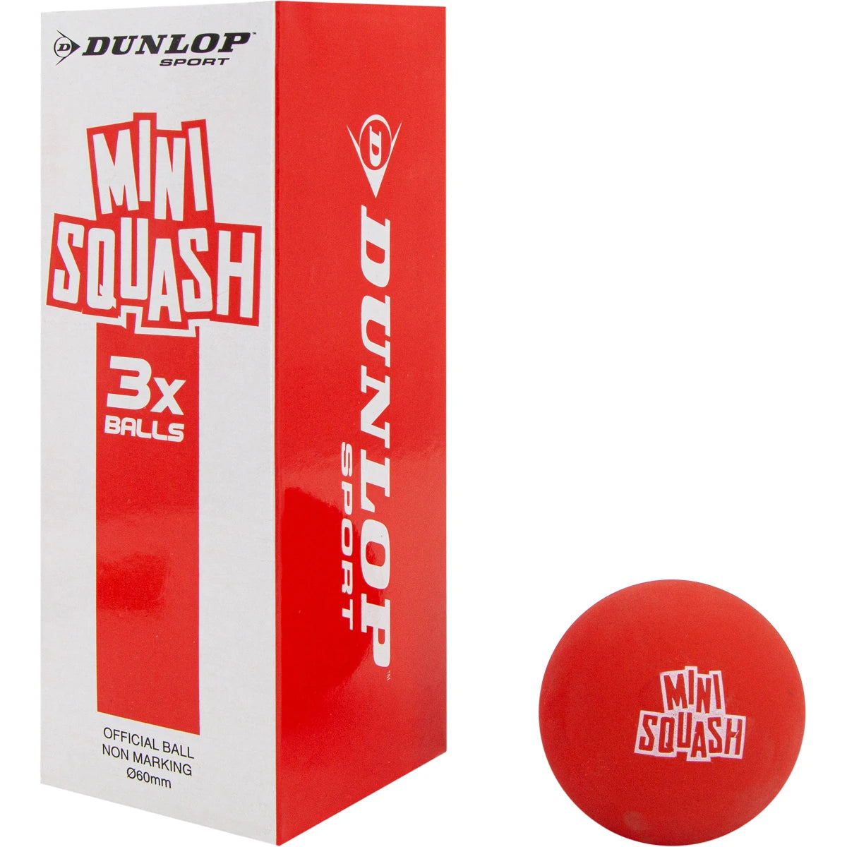 BALLES DE SQUASH DUNLOP MINI FUN (X3)
