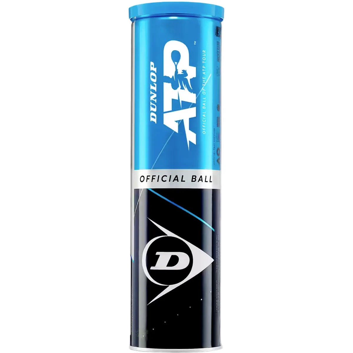 TUBE DE 4 BALLES DUNLOP ATP (TUBE METAL)