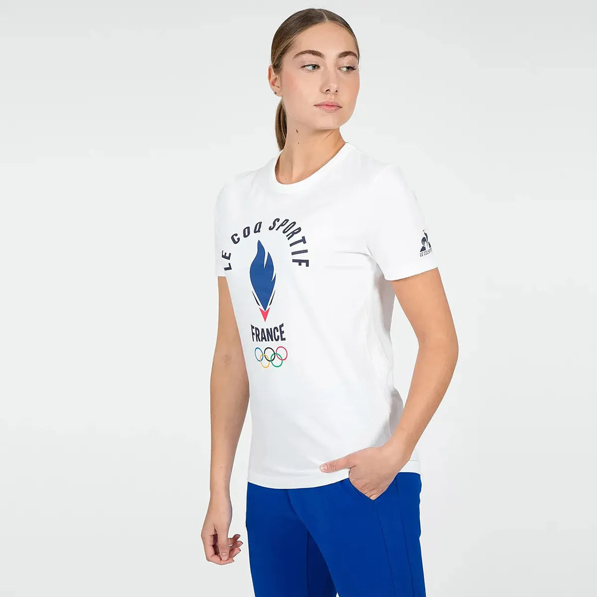 T-SHIRT LE COQ SPORTIF FRANCE OLYMPIQUE VILLAGE (1)