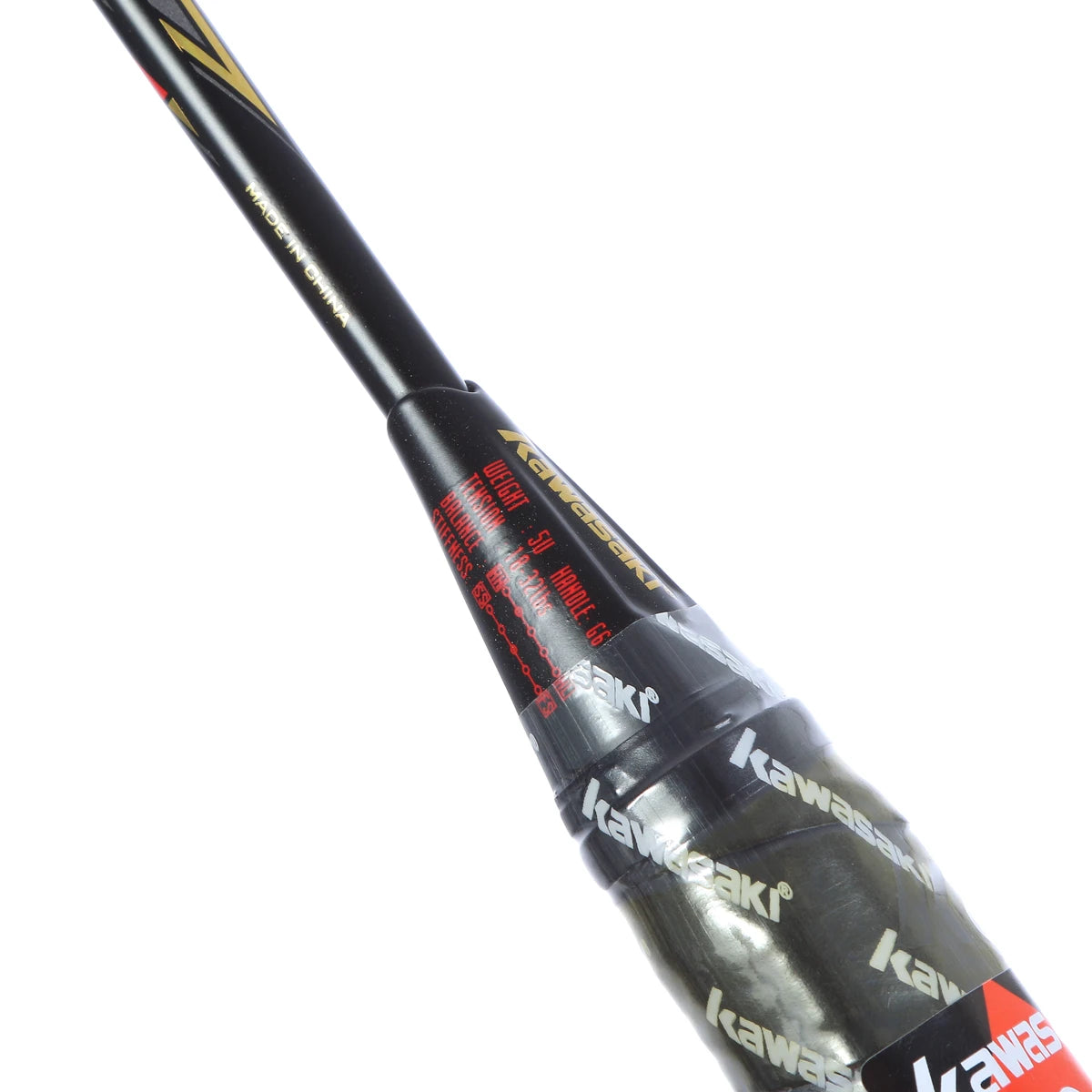 BADMINTONSCHLÄGER KAWASAKI HIGH TENSION G7 RED 5U (OHNE BESAITUNG)