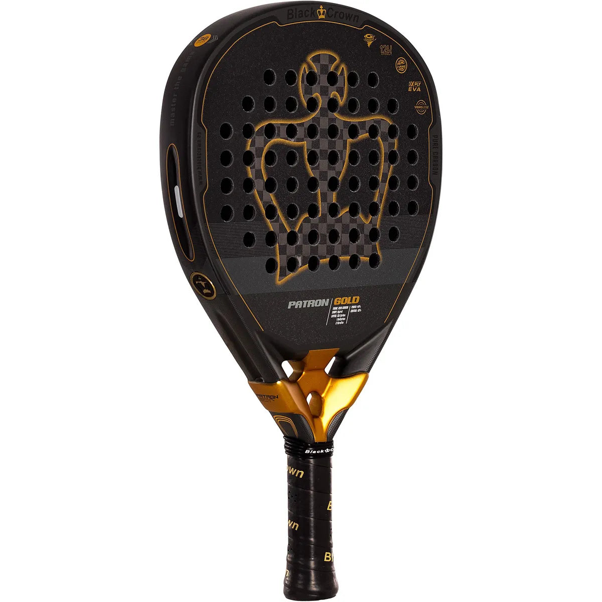 BLACK CROWN PATRON GOLD PADEL RACKET