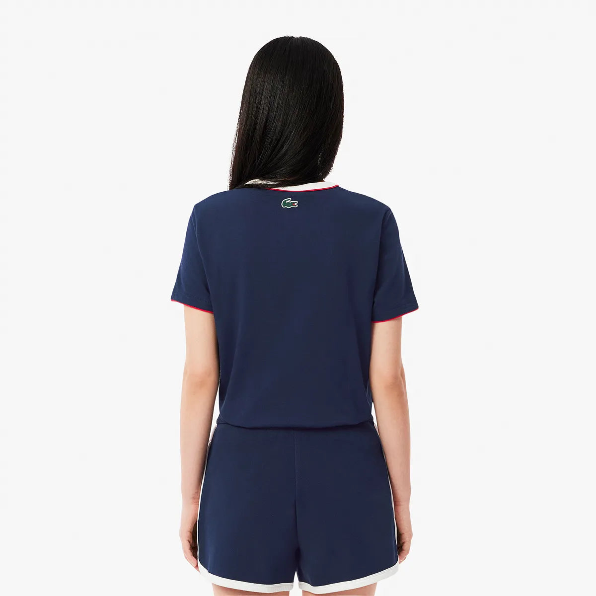 T-SHIRT LACOSTE FEMME HERITAGE