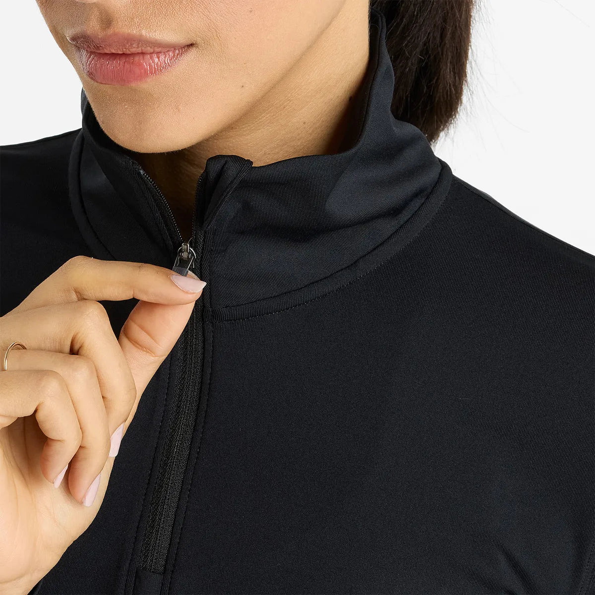 DAMEN SPORT T-SHIRT NEW BALANCE SPORT MIT VIERTELREISSVERSCHLUSS