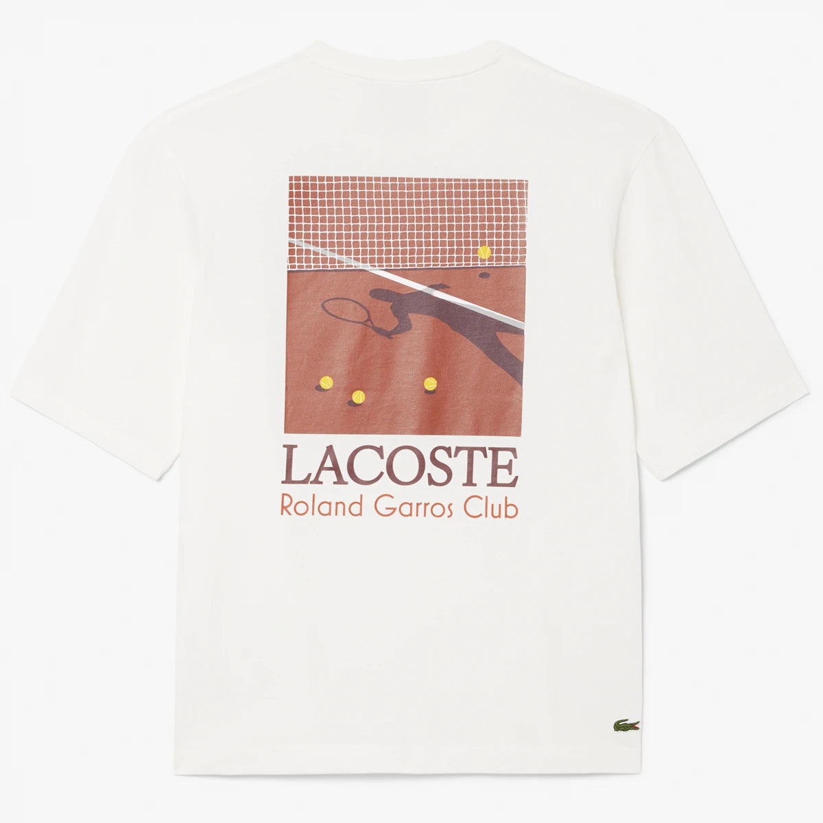 T-SHIRT LACOSTE ROLAND GARROS CLUB GRAPHIQUE