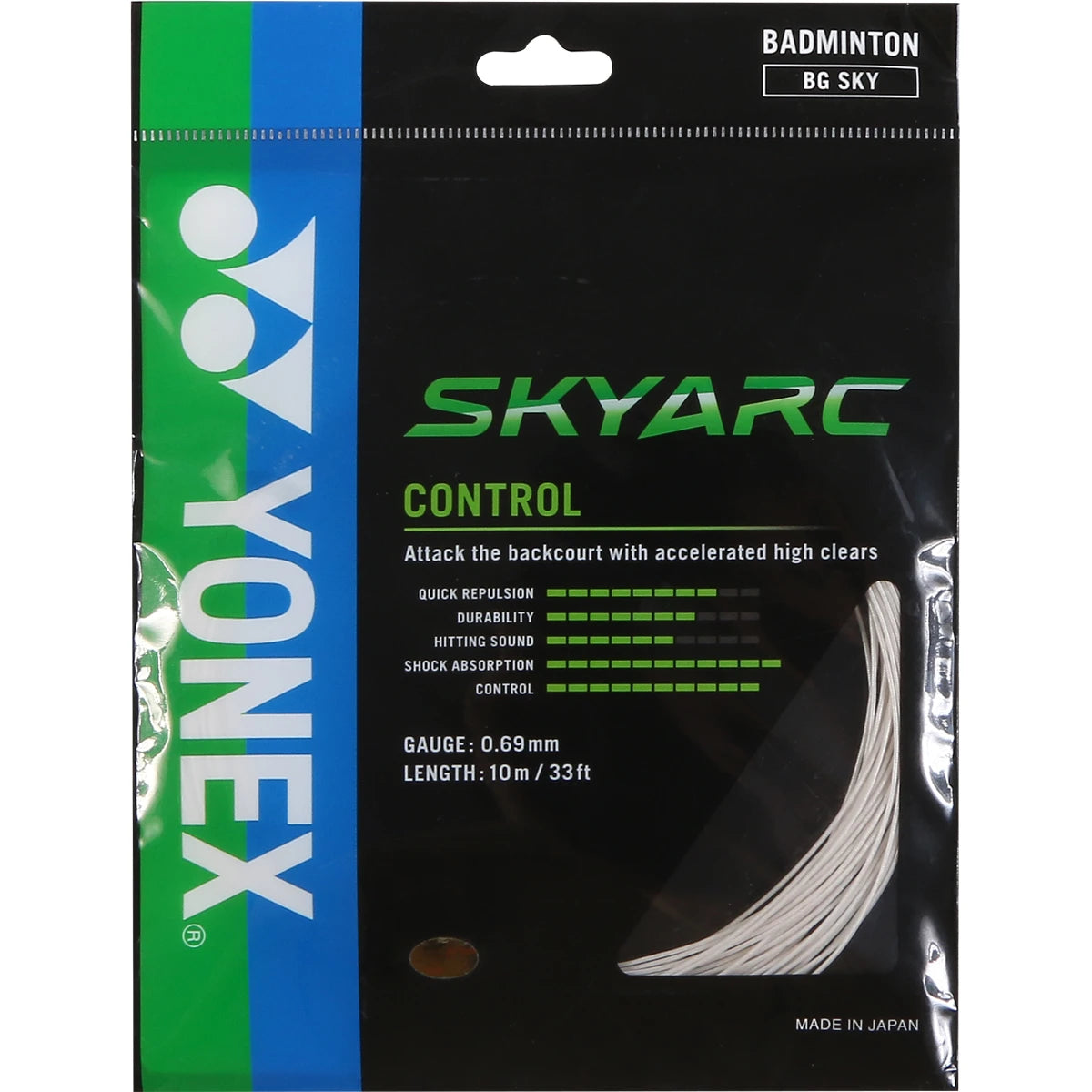 CORDAGE BADMINTON YONEX BG SKYARC (10 METRES)