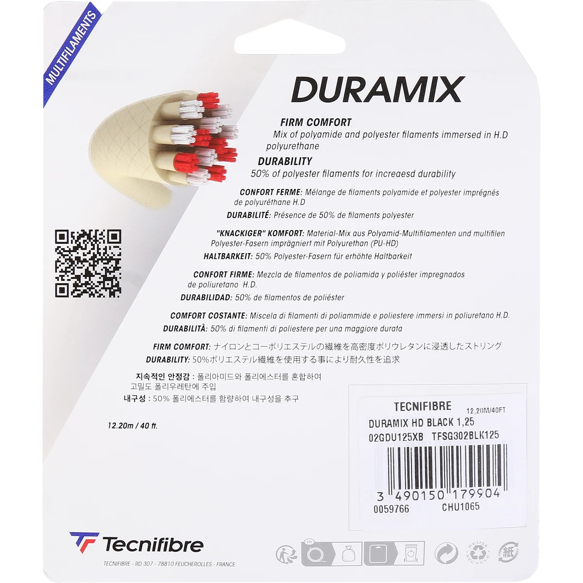 Cordage Tecnifibre Duramix Hd (12 Mètres)