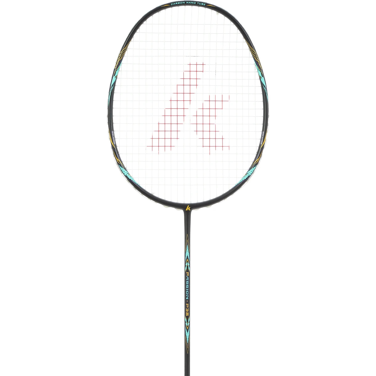 BADMINTONSCHLÄGER KAWASAKI PASSION P38 BLACK (BESAITET)