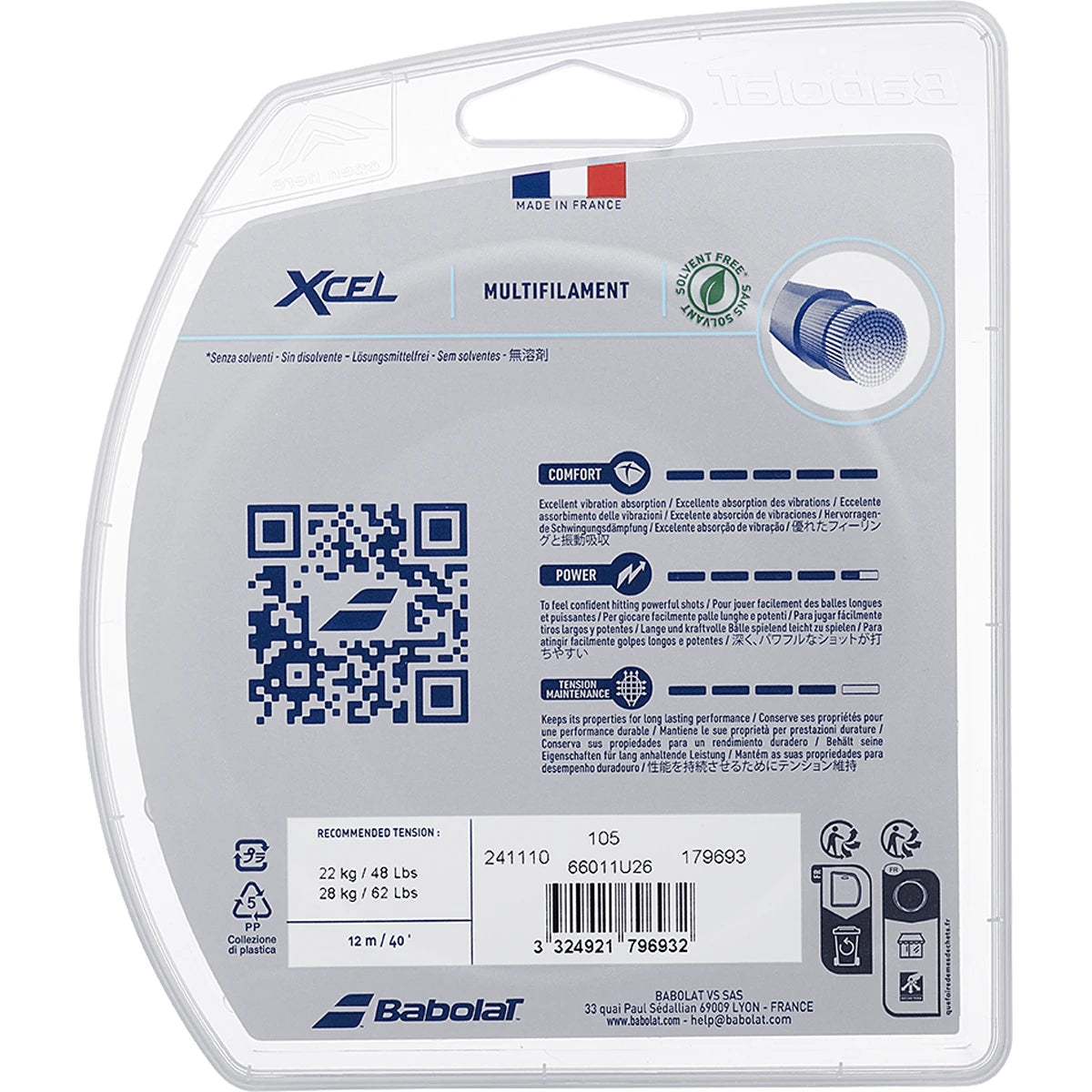 CORDAGE BABOLAT XCEL (12 METRES)