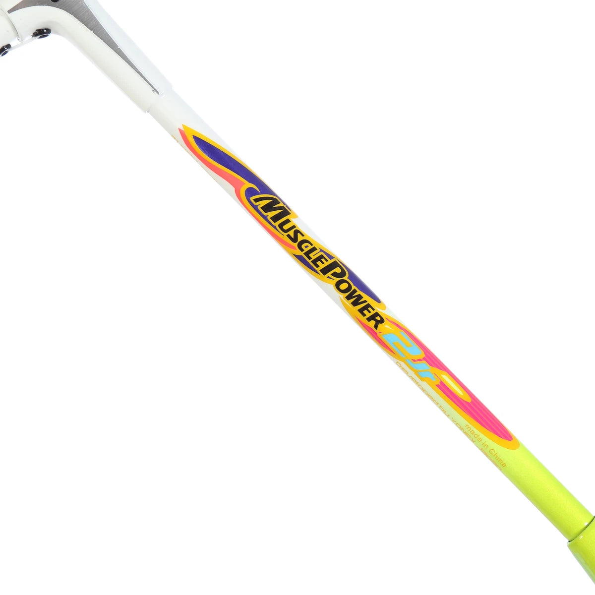 YONEX MP2 WHITE/LIME JUNIOR BADMINTON RACKET (STRUNG)