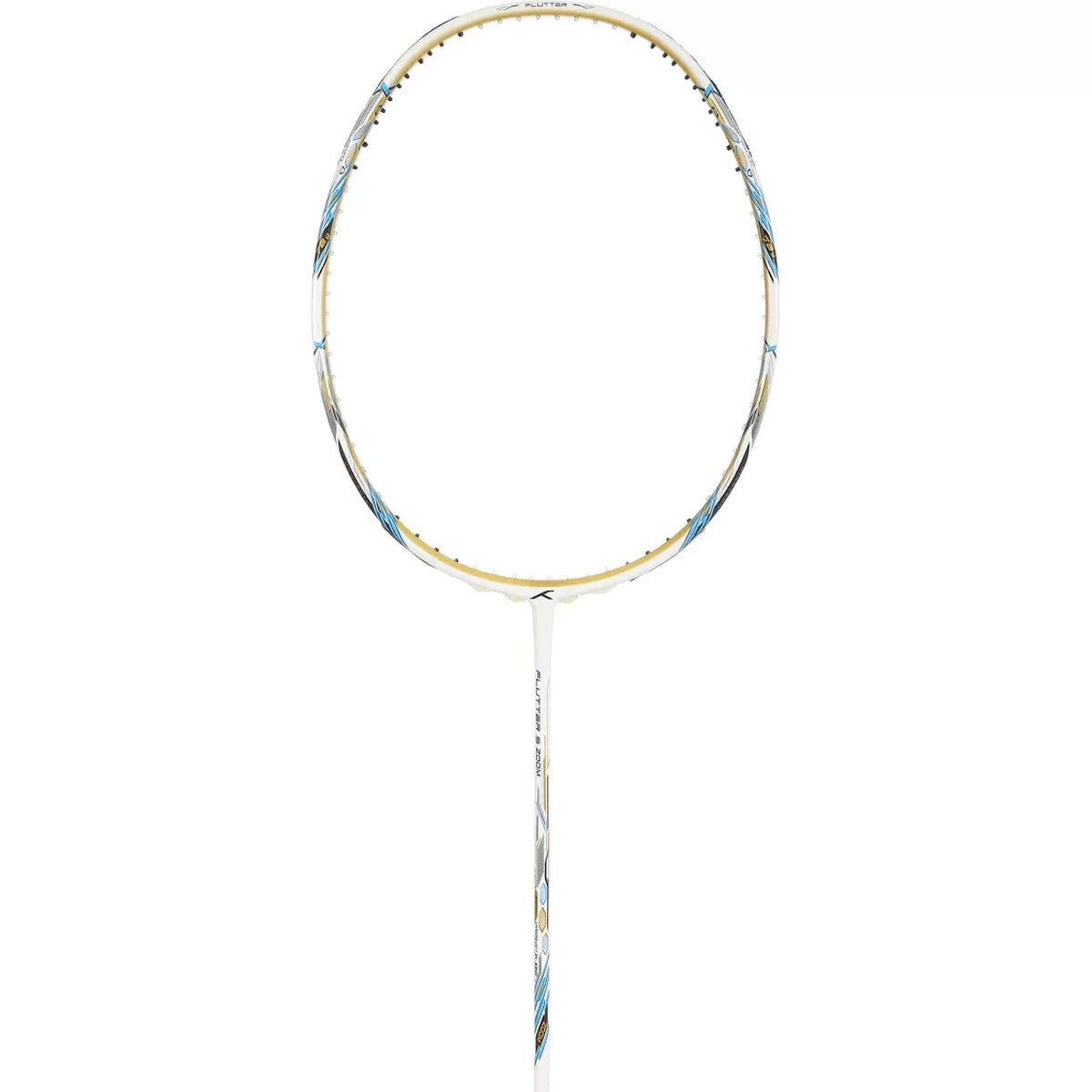 HUNDRED FLUTTER S ZOOM WHITE-GOLD BADMINTON RACQUET