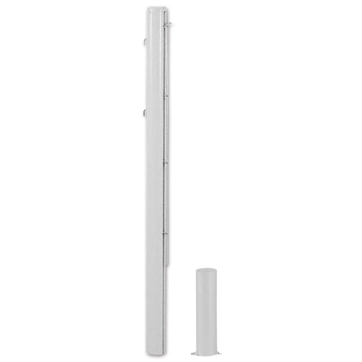 PAIR OF ROUND ALUMINIUM POSTS 83 MM DELIVERED WITH SLEEVES