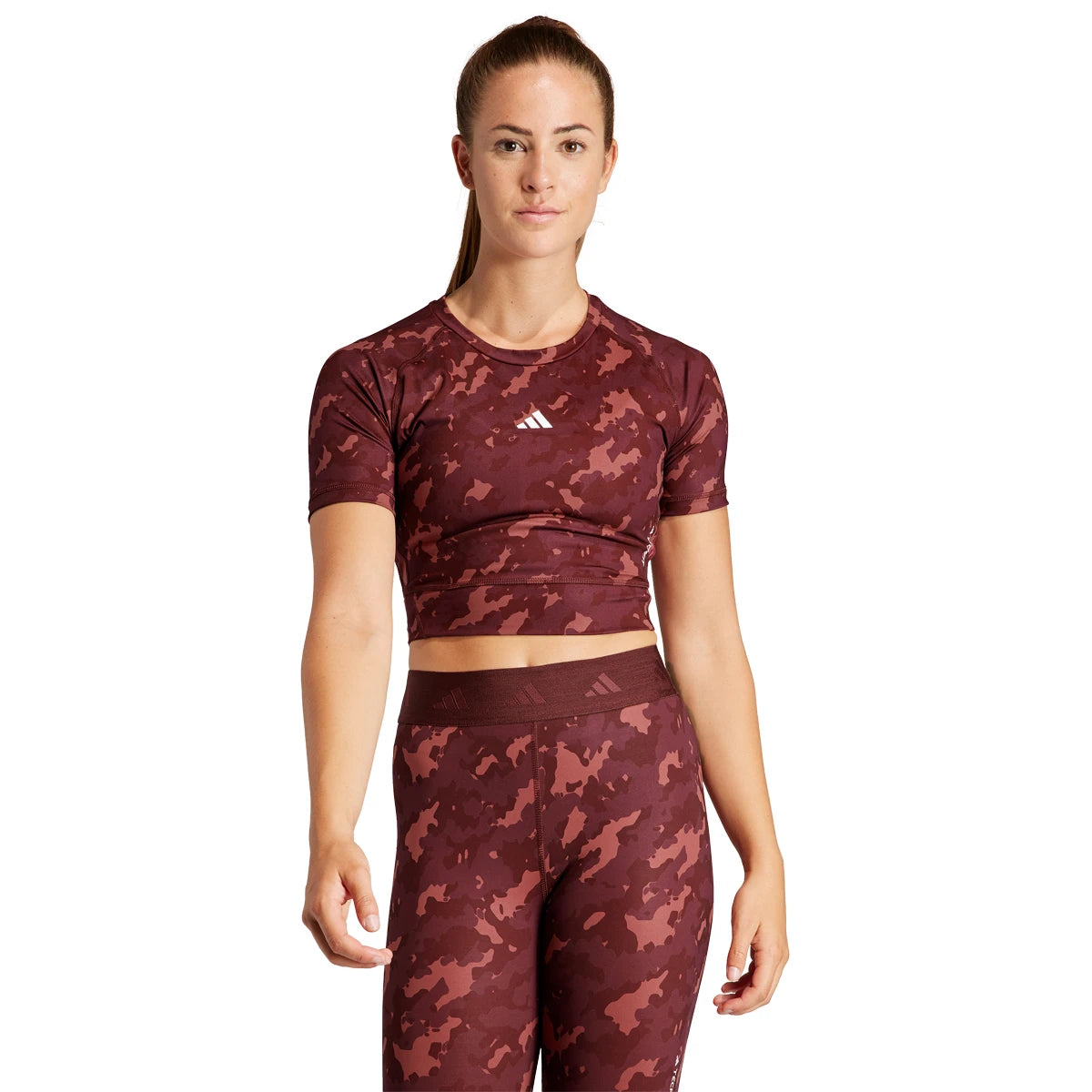 ADIDAS DAMEN T-SHIRT PRINT CROP