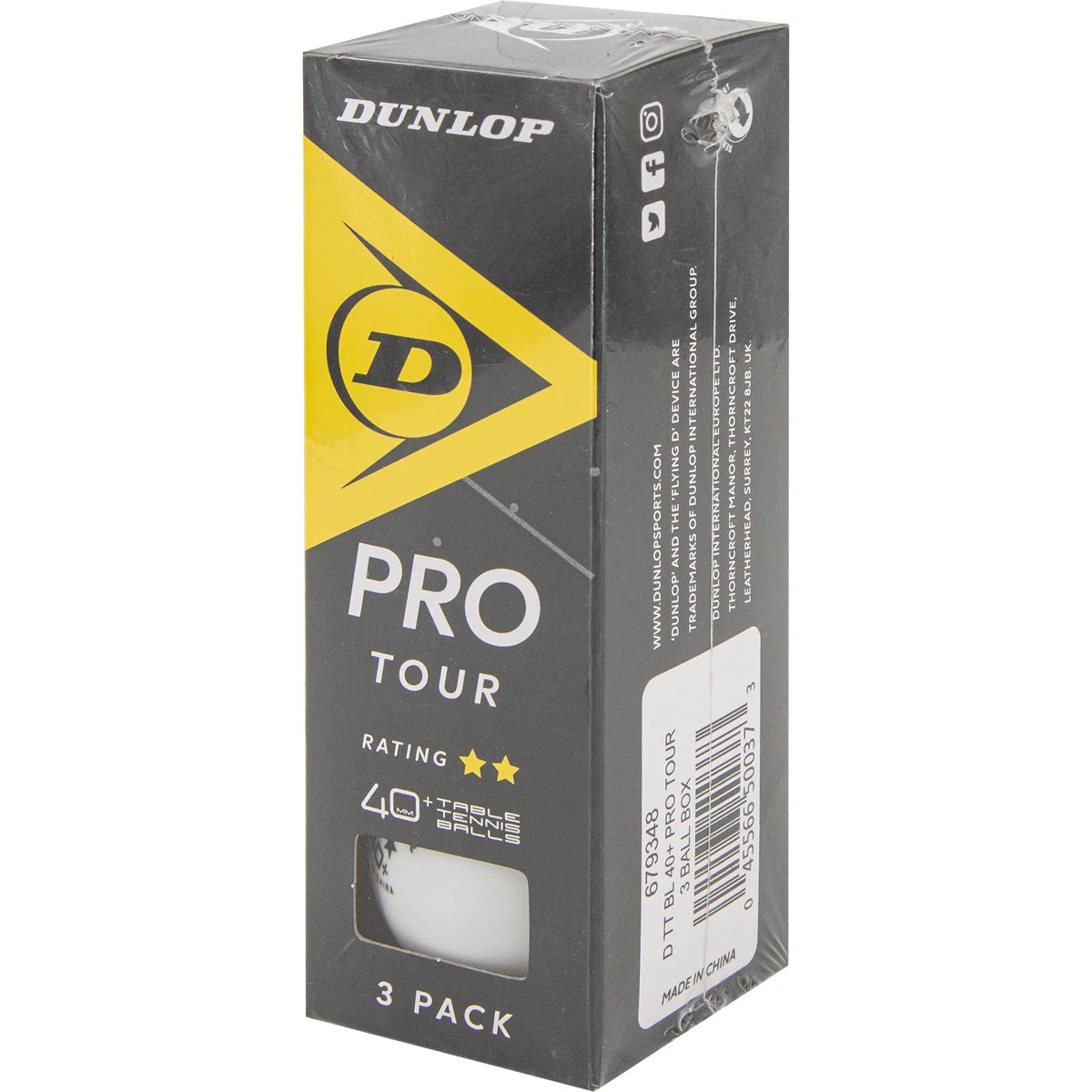 BALLES TT 40 DUNLOP PRO TOUR X3
