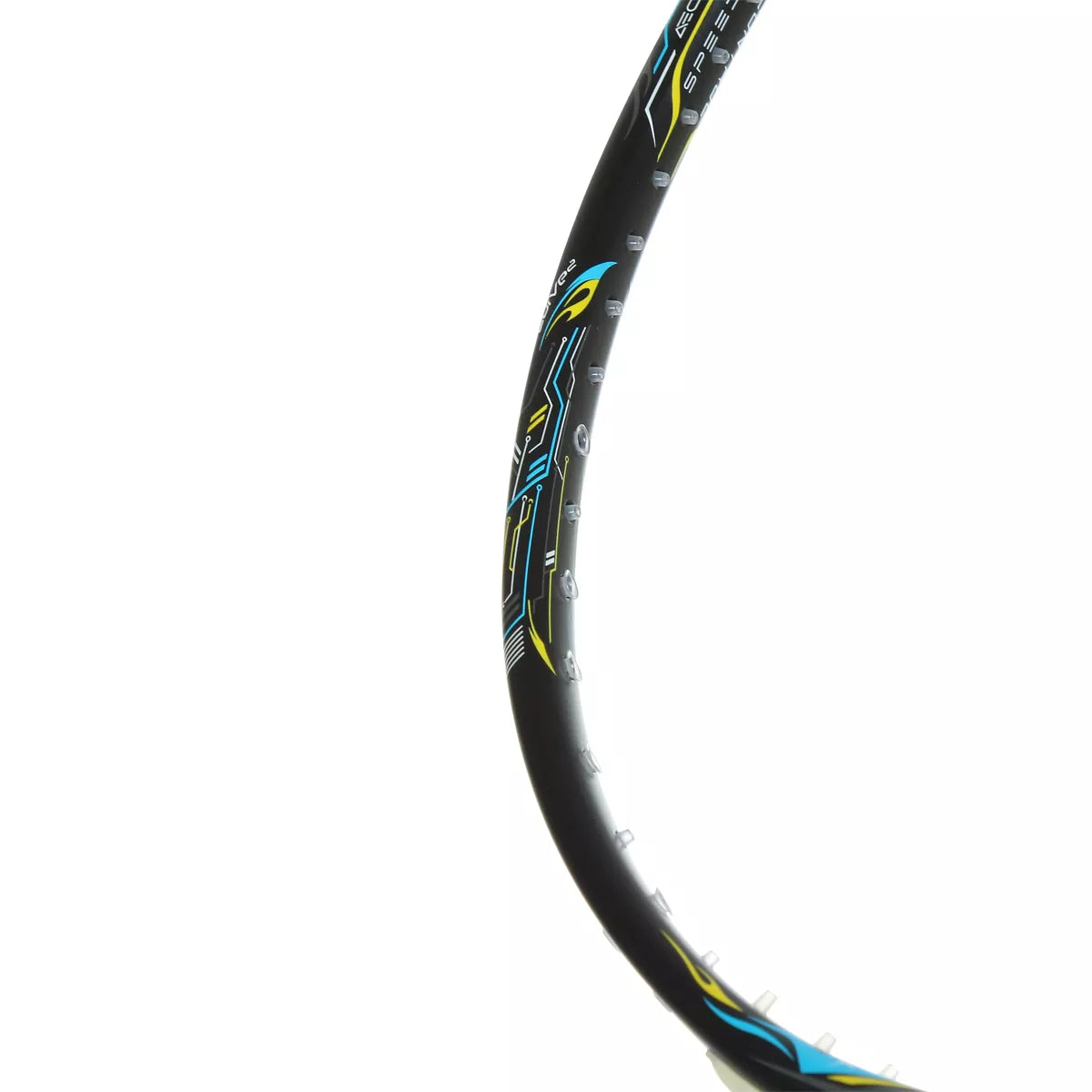 Raquette de Badminton Hundred Aeroflash X Ctrl Black-Blue-Silver (non cordée)