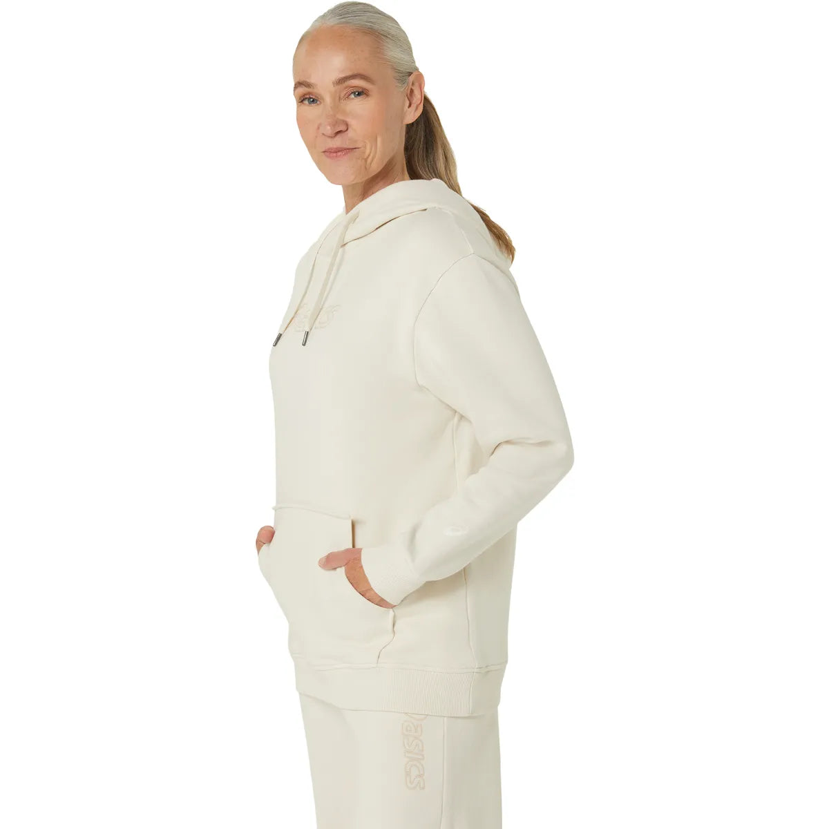 ASICS DAMEN TRAINING SWEATSHIRT MIT KAPUZE AUS FLEECE