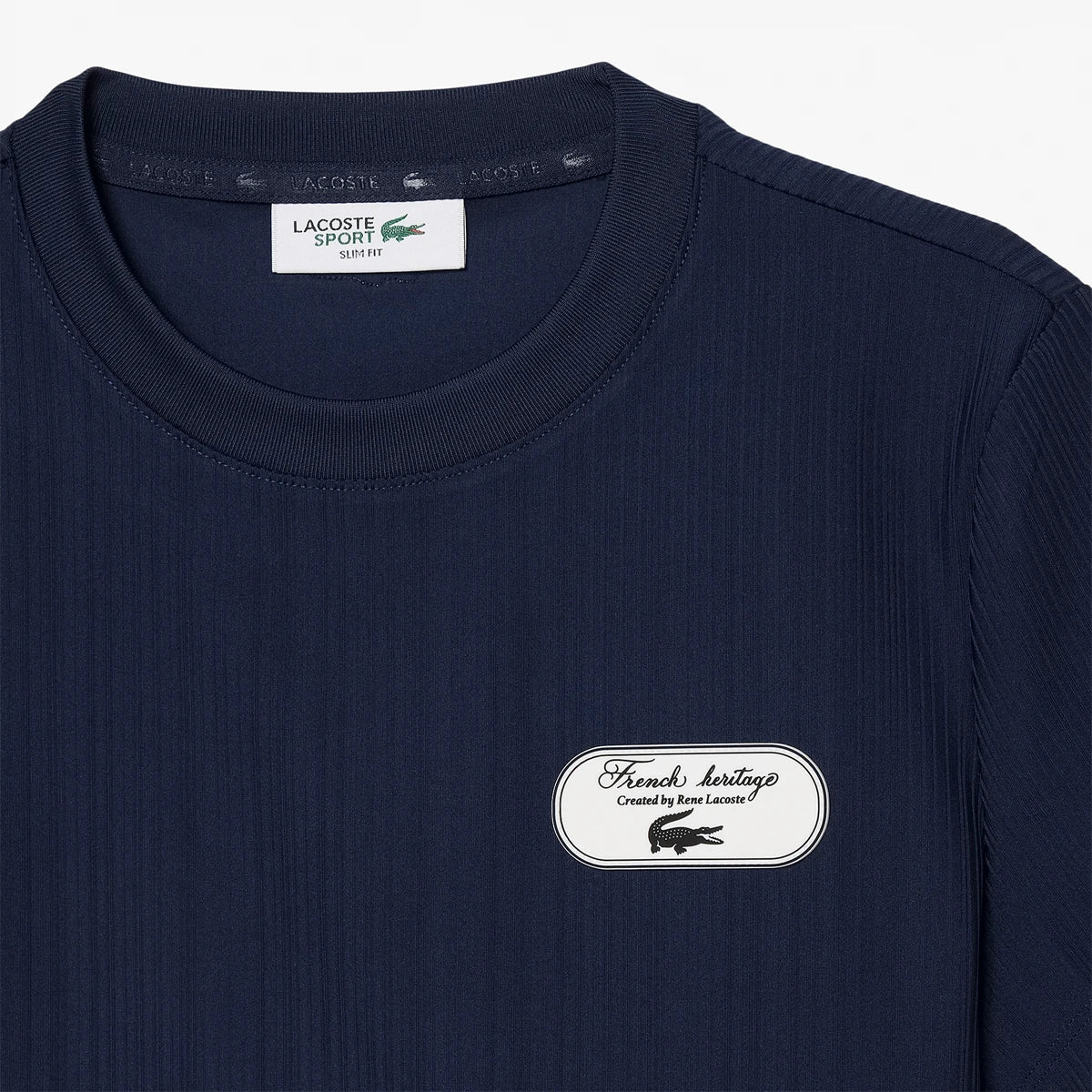 DAMEN T-SHIRT LACOSTE HERITAGE