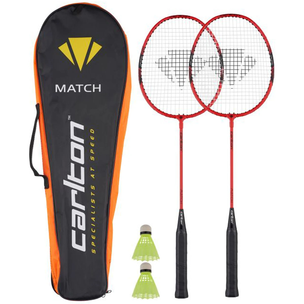 RAQUETTE DE BADMINTON CARLTON MATCH 2 PLAYER SET (CORDEE)