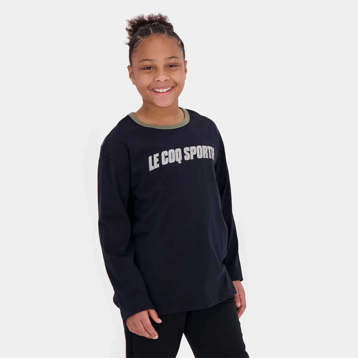 T-SHIRT LE COQ SPORTIF JUNIOR MANCHES LONGUES GRAPHIQUE
