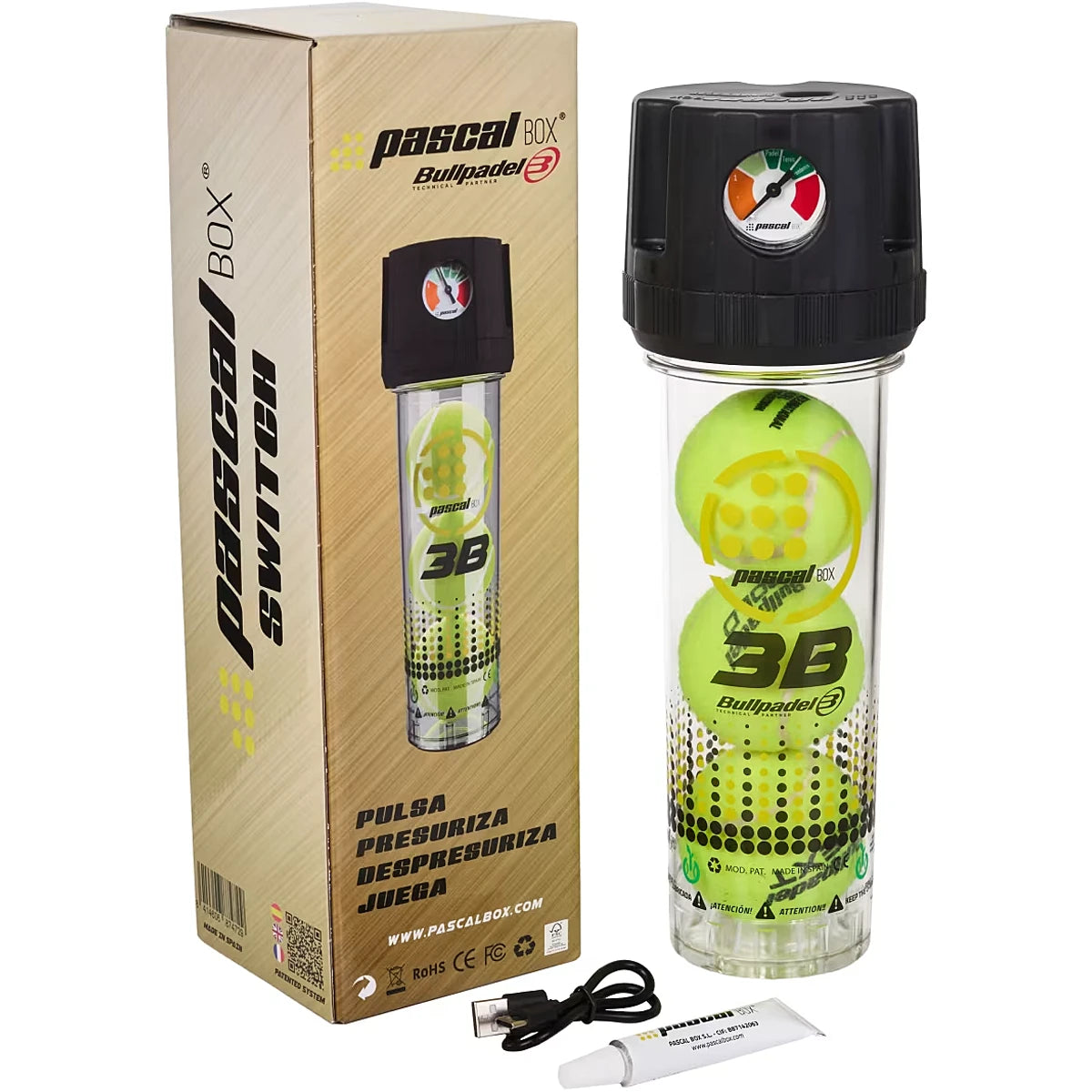 BULLPADEL PASCAL BOX SWITCH PRESSURISER