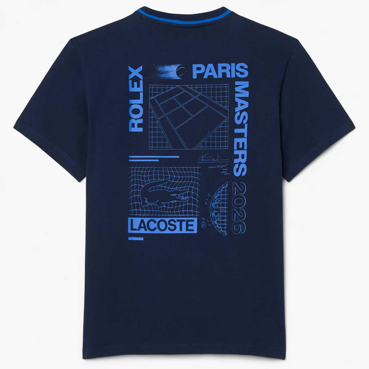 T-SHIRT LACOSTE ROLEX PARIS MASTERS GRAPHIC