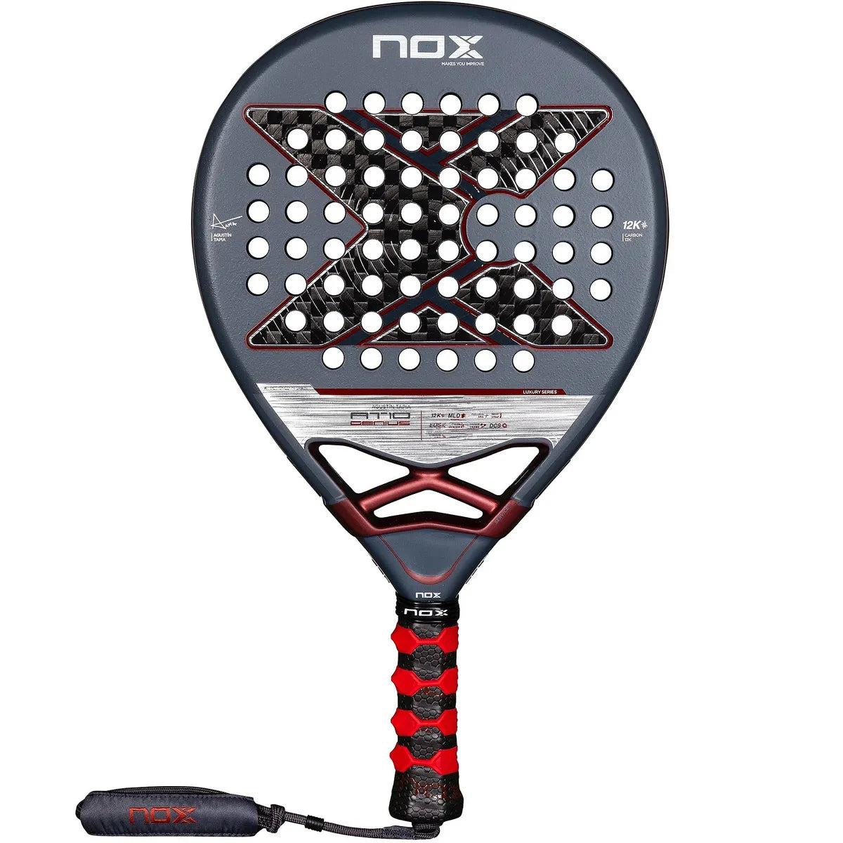 NOX AT10 GENIUS 12K PADEL RACKET BY AGUSTIN TAPIA