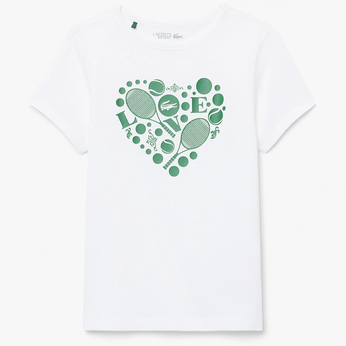 T-SHIRT LACOSTE JUNIOR FILLE CORE PERFOMANCE GRAPHIC