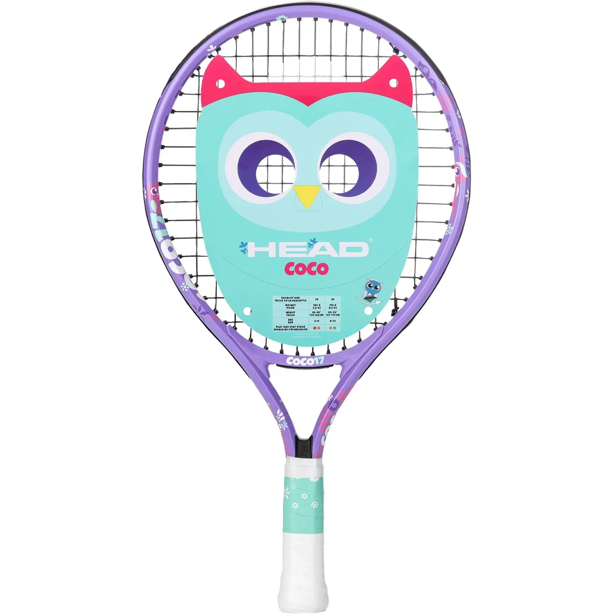 RAQUETTE HEAD JUNIOR COCO 17 VIOLET
