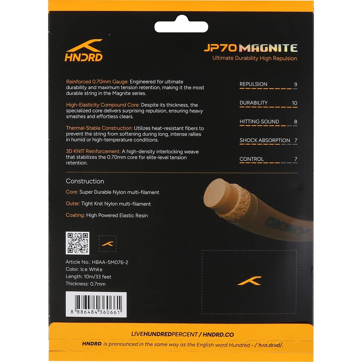 BADMINTON-SAITSENSET HUNDRED JP70 MAGNITE (10 METER)