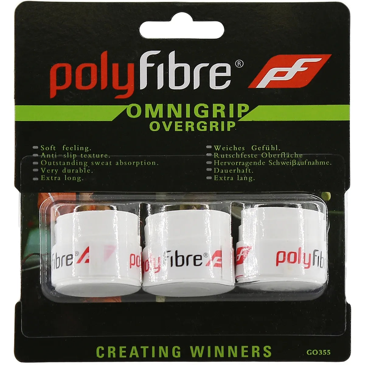 POLYFIBRE OMNI OVERGRIPS x3