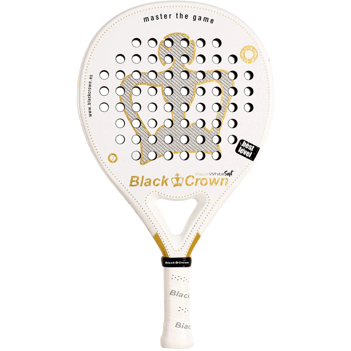 BLACK CROWN PITON WHITE SOFT PADEL RACKET