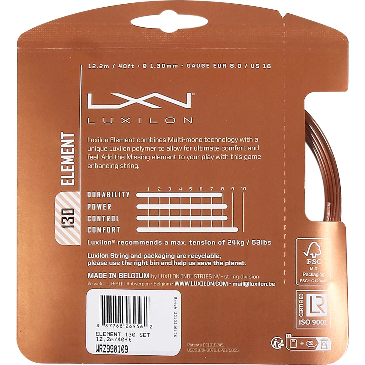Cordage Luxilon Element (12 Mètres)