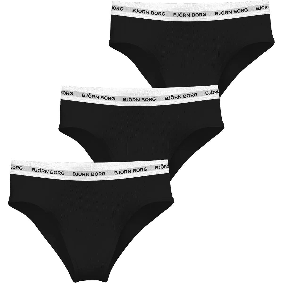PACK OF 3 BJORN BORG WOMEN'S HIGH-WAIST BRIEFS