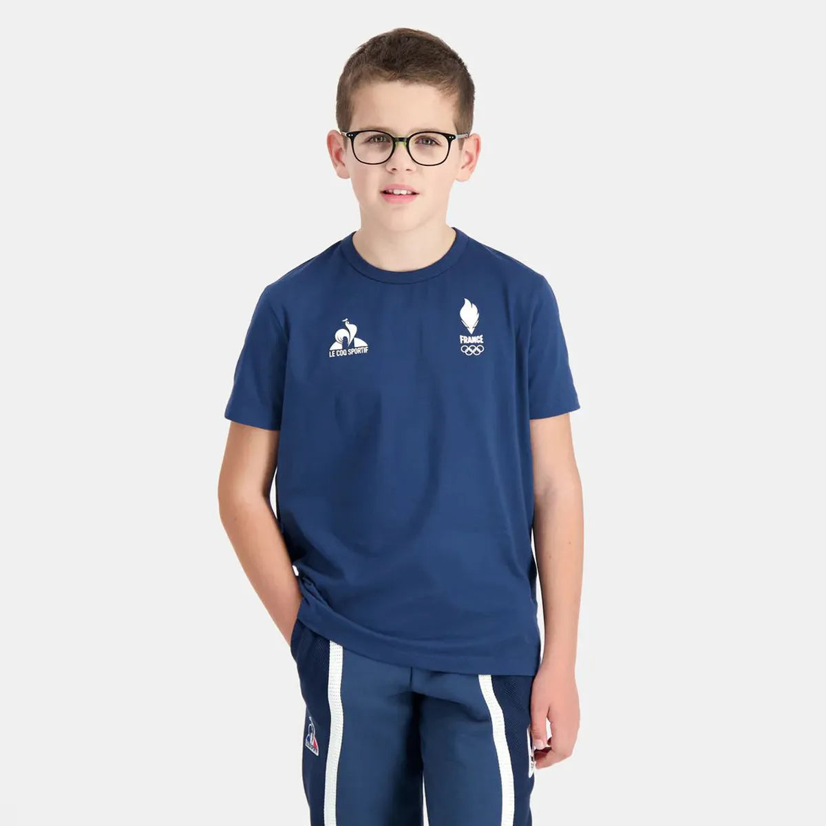 T-SHIRT LE COQ SPORTIF JUNIOR FRANCE OLYMPIQUE VILLAGE