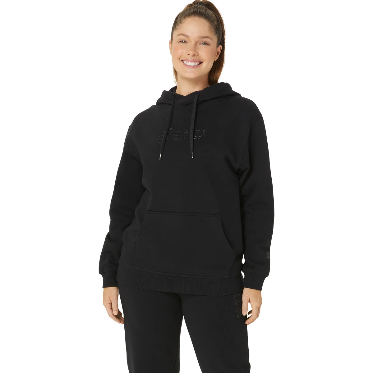 ASICS DAMEN TRAINING SWEATSHIRT MIT KAPUZE AUS FLEECE
