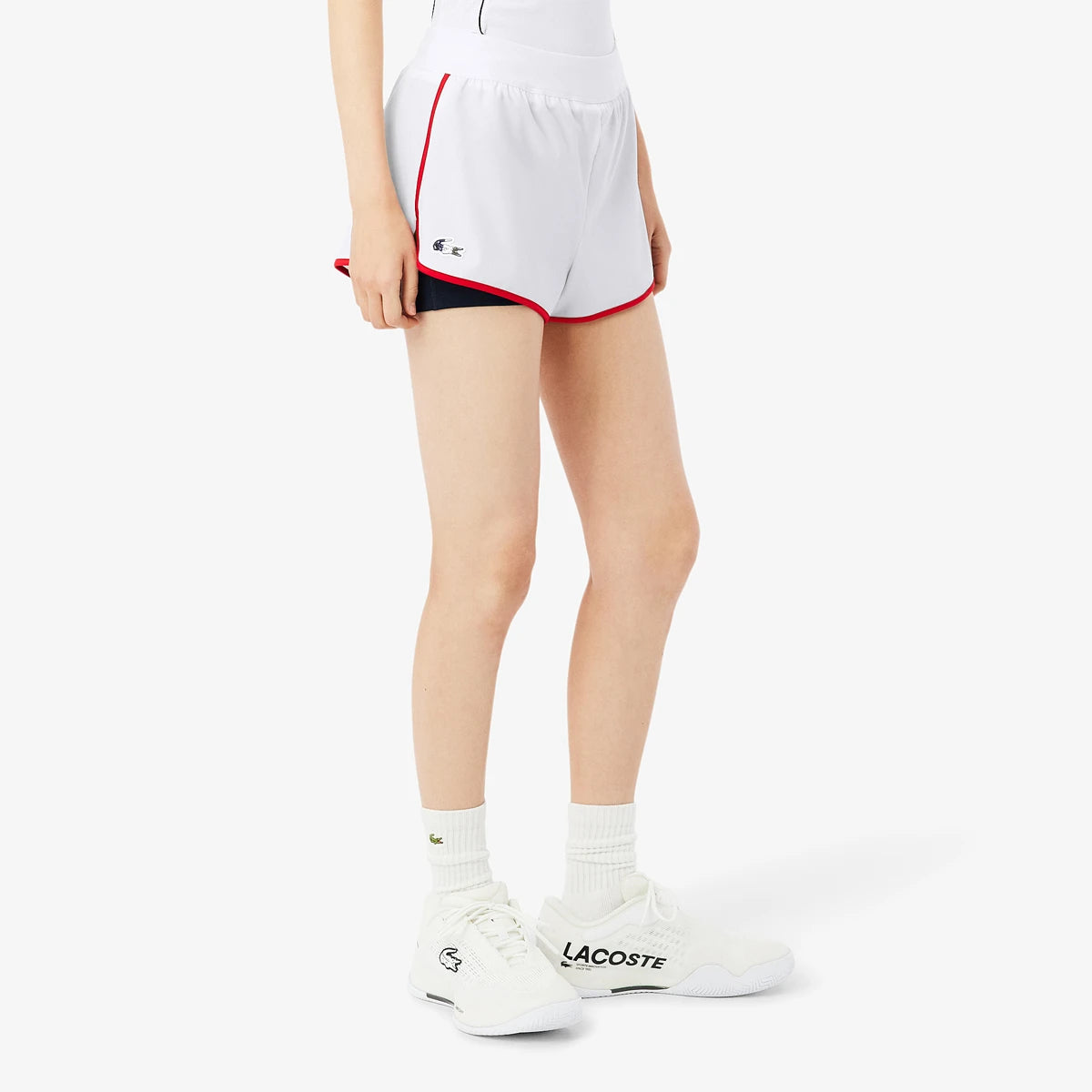 SHORT LACOSTE DAMEN FRENCH TEAM