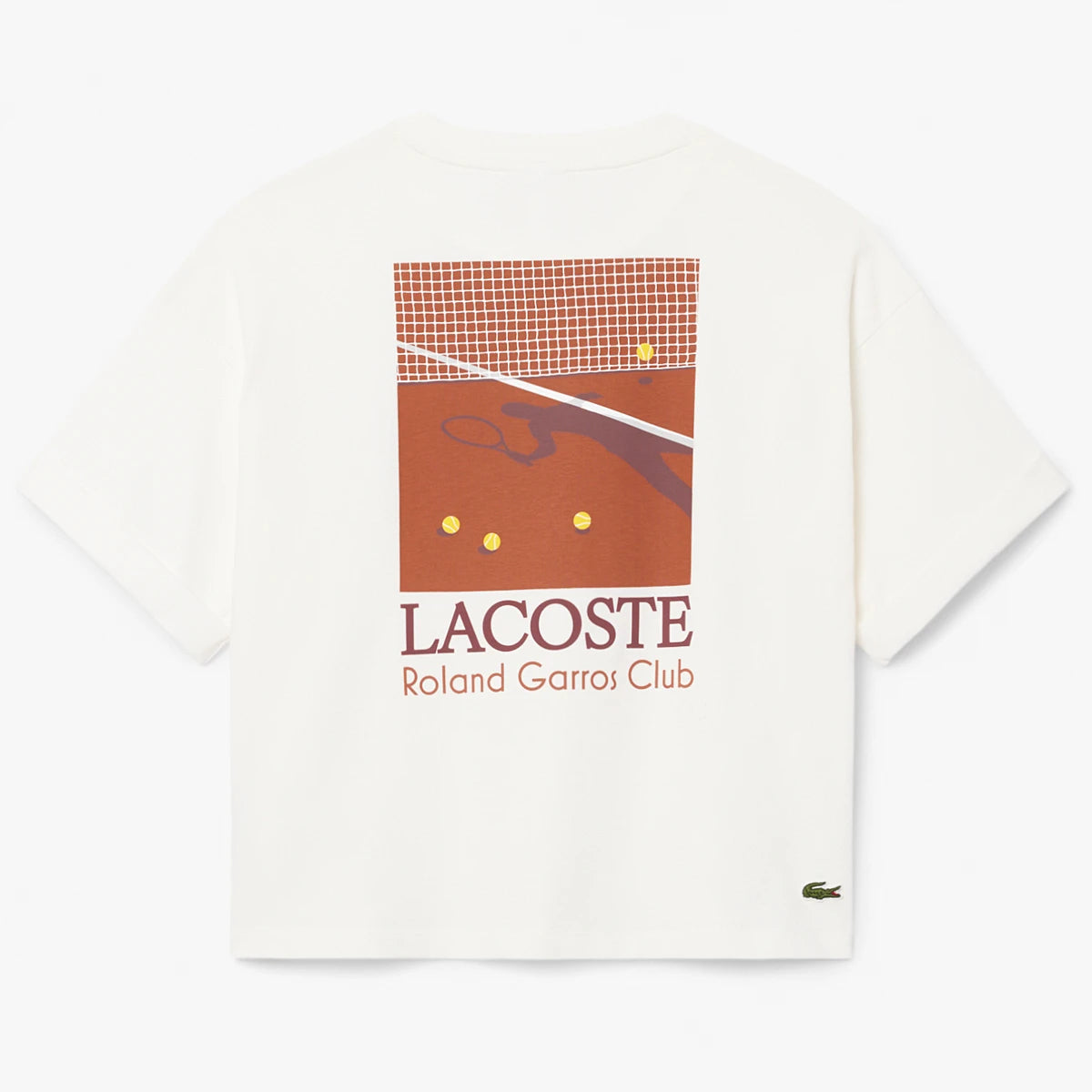T-SHIRT LACOSTE FEMME ROLAND GARROS GRAPHIQUE