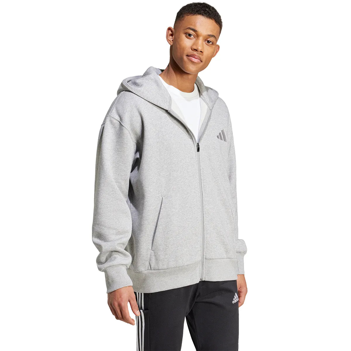 ADIDAS KAPUZEN-SWEATSHIRT MIT VOLLEM REISSVERSCHLUSS