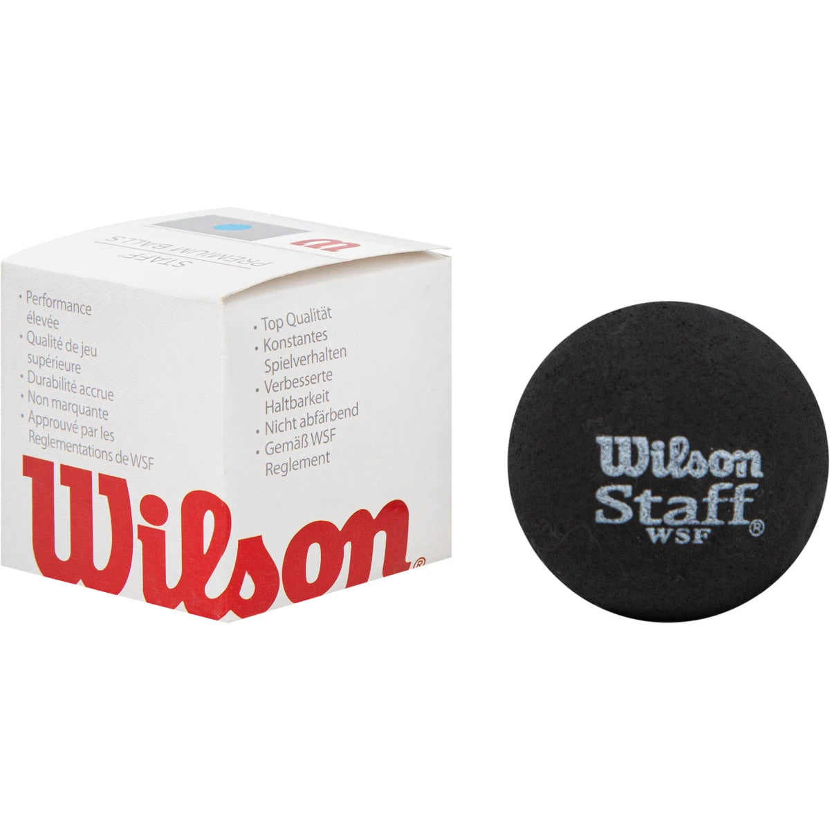 BALLES DE SQUASH WILSON STAFF (X1 - SIMPLE POINT BLEU)