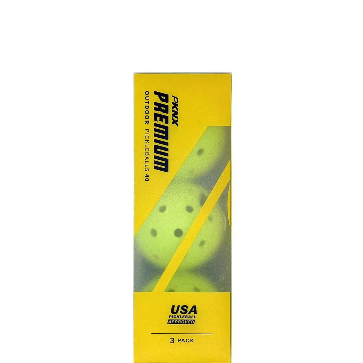 LOT DE 3 BALLES DE PICKLEBALL PRO KENNEX OUTDOOR PREMIUM (40 TROUS)
