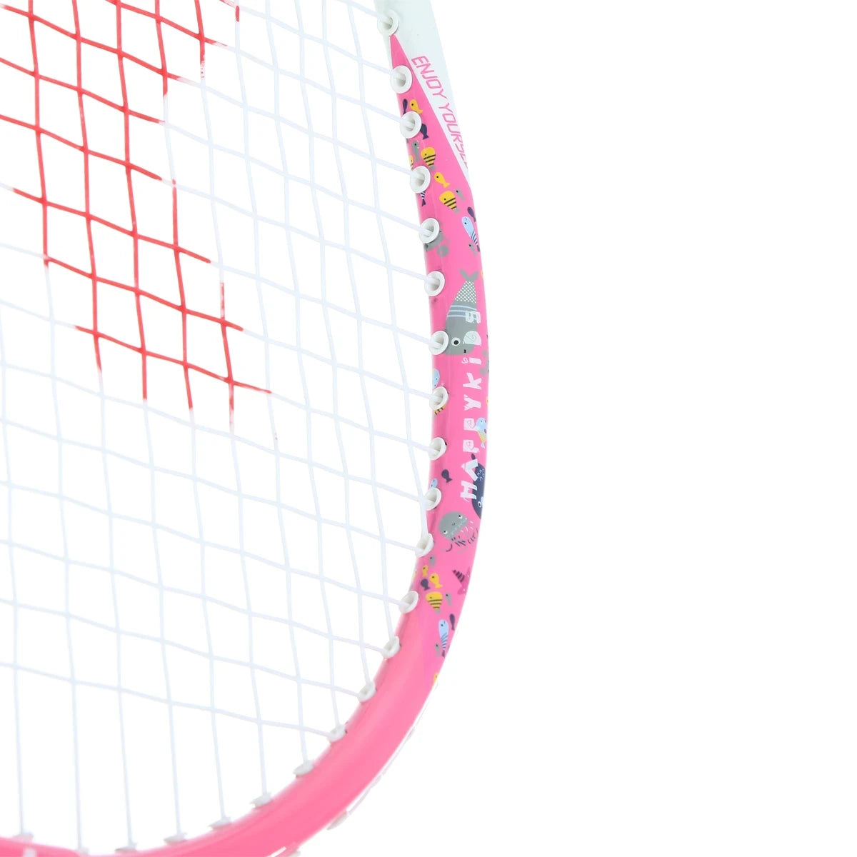 SET MIT 2 BADMINTONSCHLÄGERN KAWASAKI HAPPY KIDS 605 JR