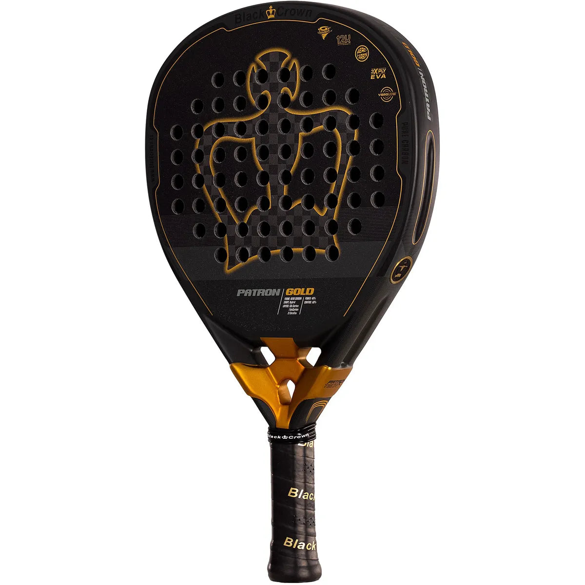 BLACK CROWN PATRON GOLD PADEL RACKET