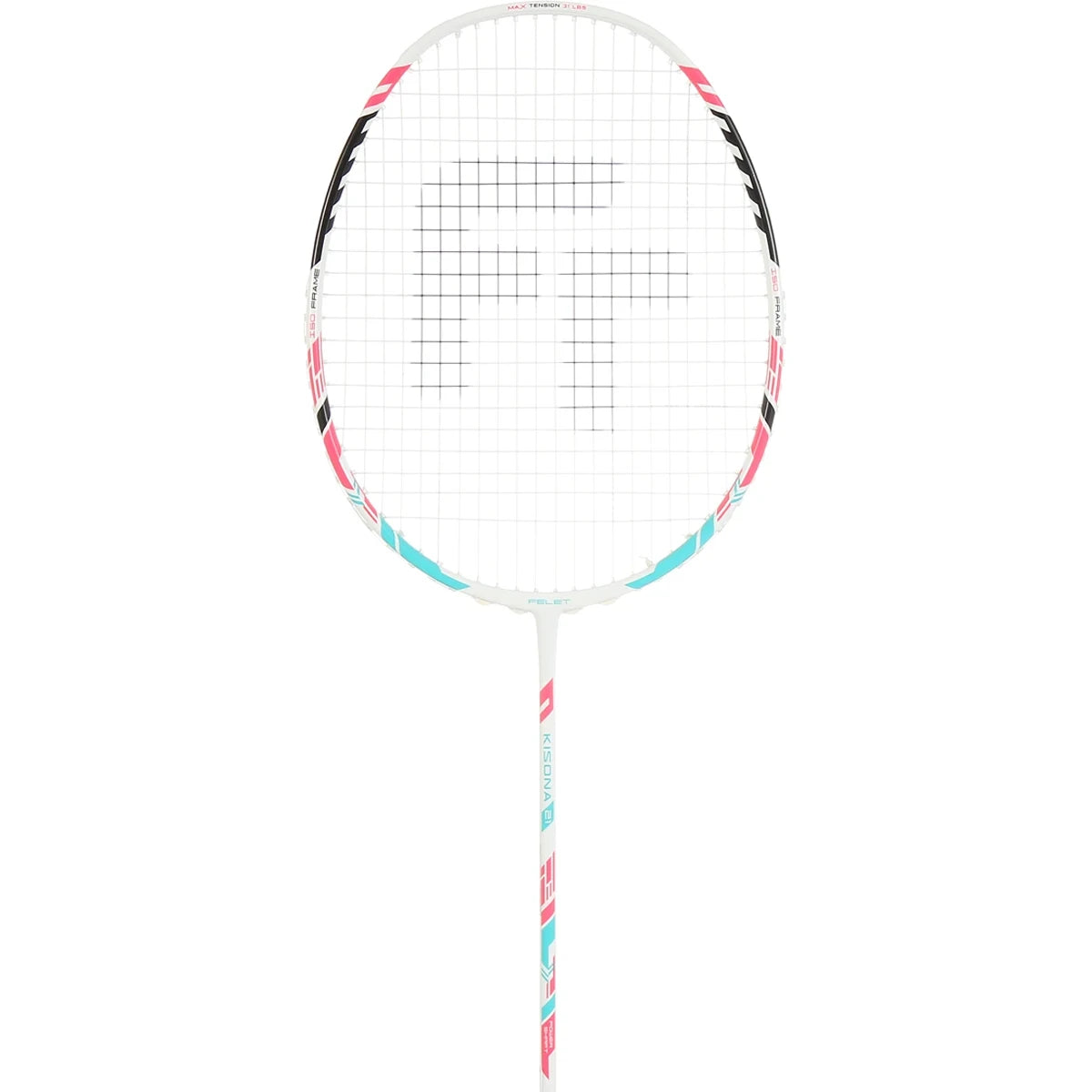 Raquette de Badminton Felet Kisona 21 White/Pink (Cordee)