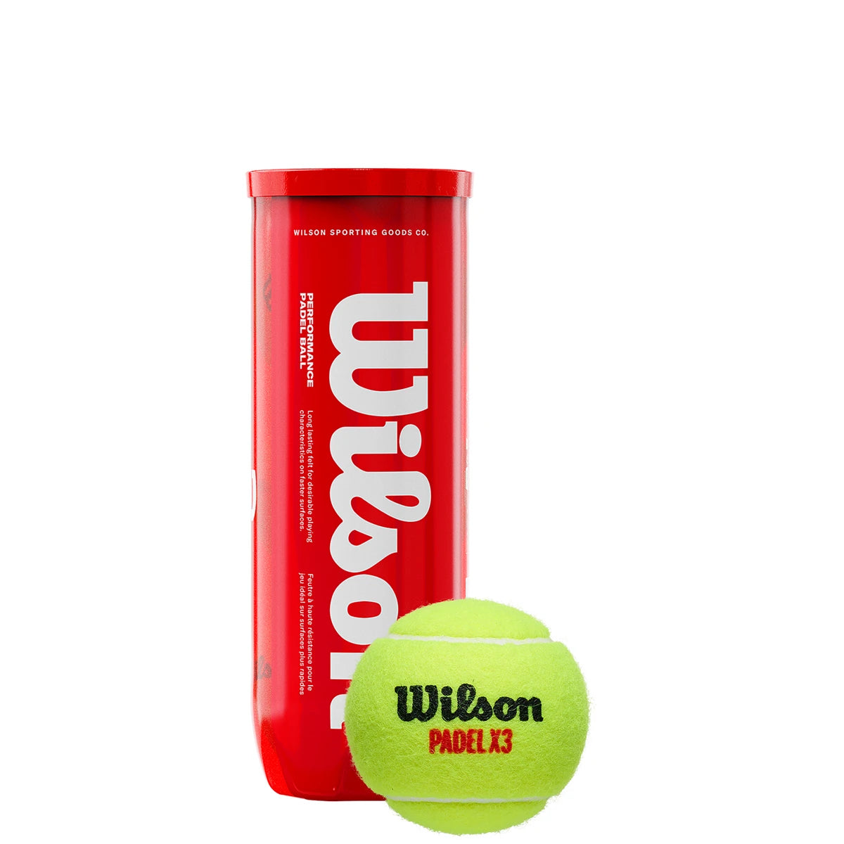 BOX OF 24 TUBES OF 3 WILSON PADEL BALLS