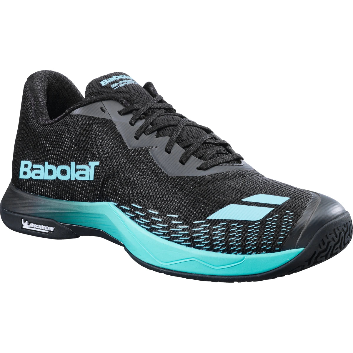 CHAUSSURES BABOLAT HOMME INDOOR SHADOW SPIRIT 2 NOIRE/CYAN