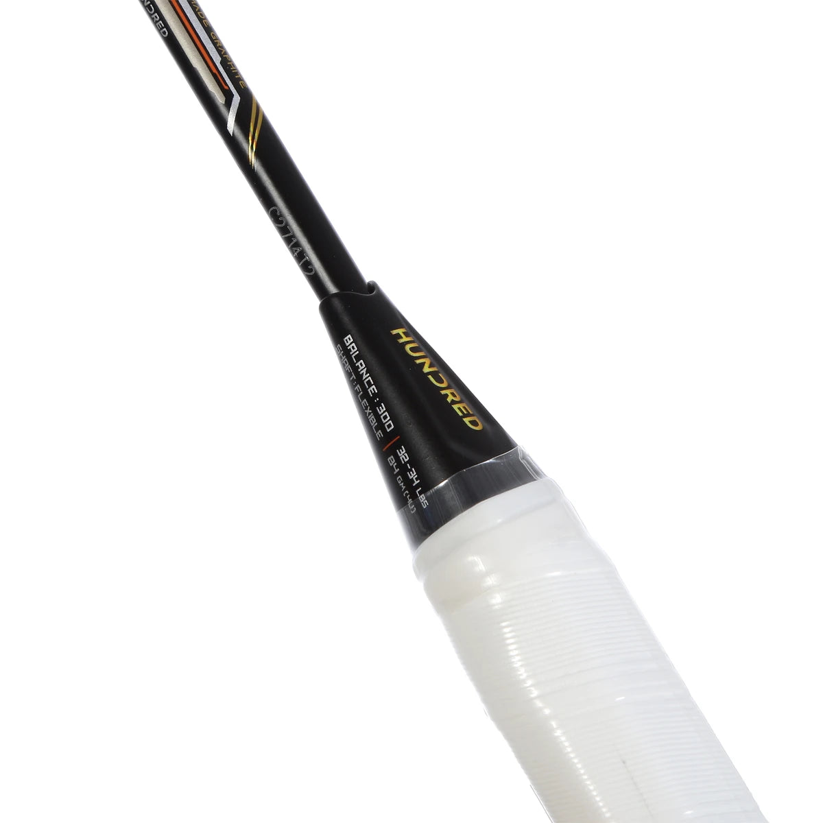 BADMINTONSCHLÄGER HUNDRED T-FUSION 500 ATTK 4U (UNBESAITET)