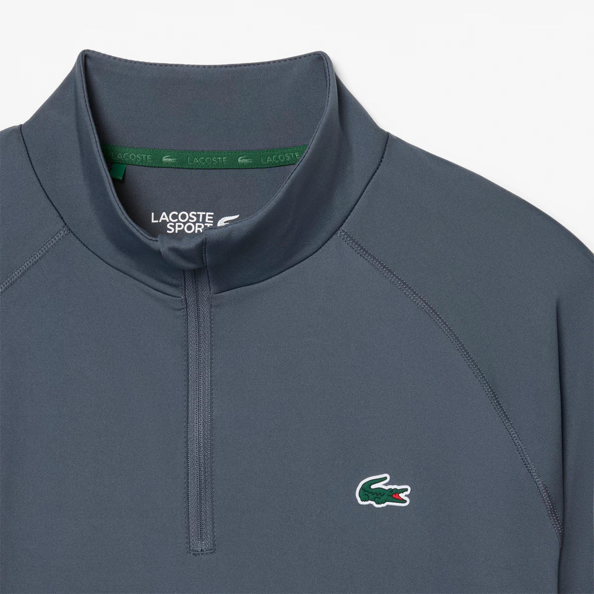 SWEAT LACOSTE ESSENTIALS MANCHES LONGUES 1/2 ZIP