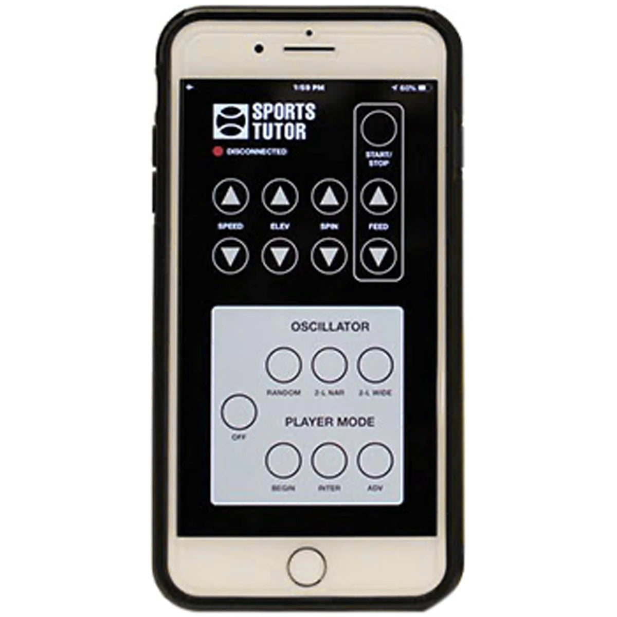 LANCE-BALLES TUTOR PLUS PLAYER SUR SECTEUR 230V TELE MOBILE