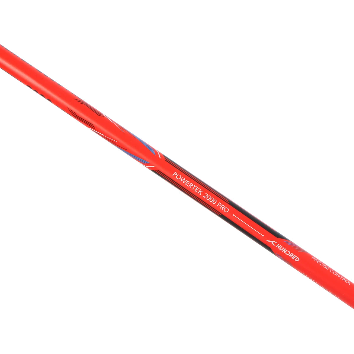 BADMINTONSCHLÄGER HUNDRED POWERTEK 2000 PRO ROT (BESAITET)