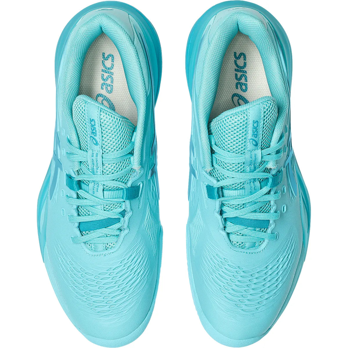 ASICS GEL RESOLUTION X TENNISSCHUHE AUF ROTSCHUTTBODEN